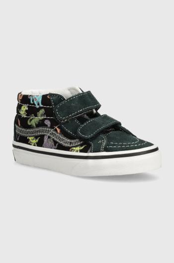 Dětské tenisky Vans SK8-Mid Reissue zelená barva, VN000CZ5BS51