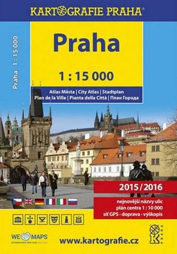 Praha 1:15 000 atlas města