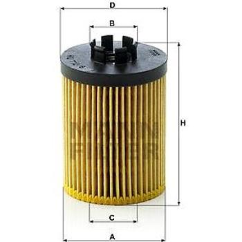 MANN-FILTER HU712/8x pro vozy OPEL (HU712/8x)