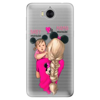 Odolné silikonové pouzdro iSaprio - Mama Mouse Blond and Girl - Huawei Y5 2017 / Y6 2017