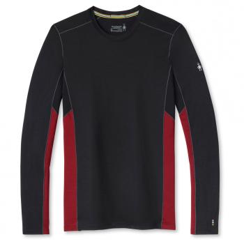 Smartwool M MERINO SPORT 150 LONG SLEEVE CREW tibetan red heather-black Velikost: M tričko