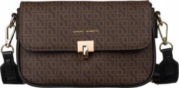 DAVID JONES TMAVĚ HNĚDÁ VZOROVANÁ CROSSBODY KABELKA [DH] CH21073 D.BROWN Velikost: ONE SIZE