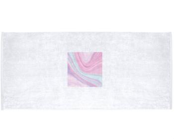 Celopotištěný sportovní ručník Růžový abstraktní vzor