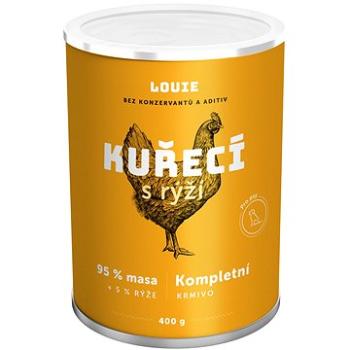 Louie Kompletní krmivo - kuřecí (95 %) s rýží (5 %) 400 g (8595174345504)