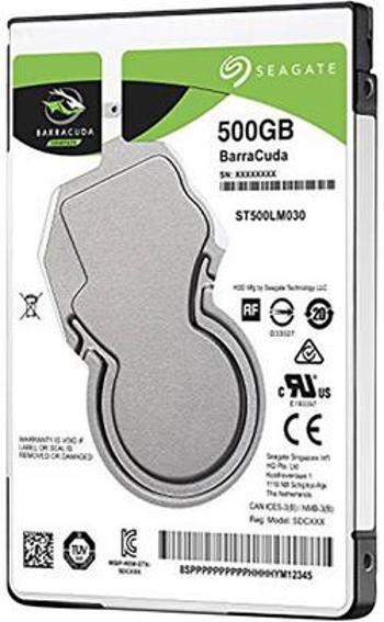 Interní pevný disk 6,35 cm (2,5") Seagate BarraCuda® ST500LM030, 500 GB, Bulk, SATA III