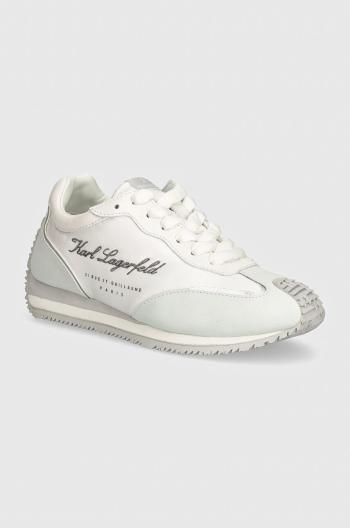 Sneakers boty Karl Lagerfeld VELOCETTE bílá barva, KL63914