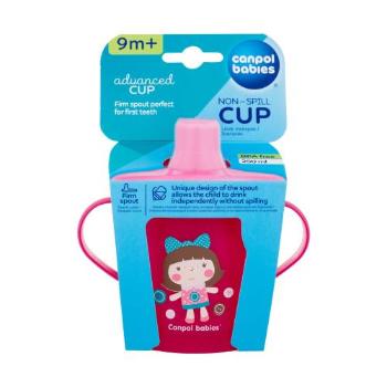 Canpol babies Toys Non-Spill Cup Pink 9m+ 250 ml hrneček pro děti