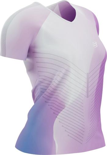 Compressport Performance SS Tshirt W Royal Lilac/Lupine/White XS Běžecké tričko s krátkým rukávem