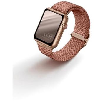 Uniq Aspen Braided řemínek pro Apple Watch 42/44/45/Ultra 49mm růžový (UNIQ-44MM-ASPPNK)
