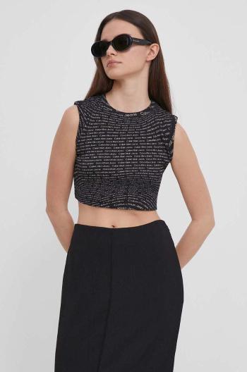 Top Calvin Klein Jeans dámský, černá barva, J20J223163