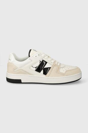 Sneakers boty Calvin Klein Jeans BASKET CUPSOLE LOW LTH NBS DC bílá barva, YM0YM00933