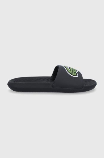Pantofle Lacoste Croco pánské, černá barva