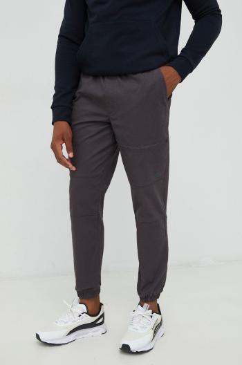 Kalhoty 4F pánské, šedá barva, jednoduché