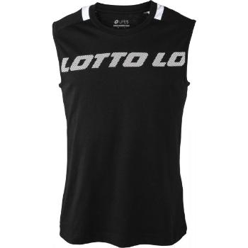 Lotto LOGO V TEE SL JS Pánské triko bez rukávů, černá, velikost S