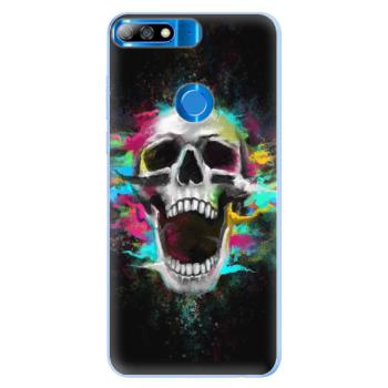 Silikonové pouzdro iSaprio - Skull in Colors - Huawei Y7 Prime 2018