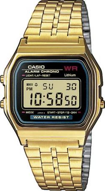 Náramkové hodinky Casio A159WGEA-1EF, (d x š x v) 36.8 x 32.2 x 8.2 mm, zlatá