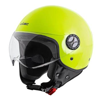 Helma na skútr W-TEC FS-701FY Fluo Yellow Barva fluo zelená, Velikost XS (53-54)