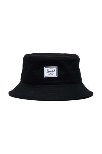 Klobouk Herschel Norman Bucket Hat černá barva, bavlněný