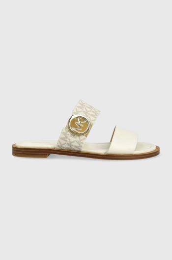 Kožené sandály MICHAEL Michael Kors Summer Sandal dámské, šedá barva