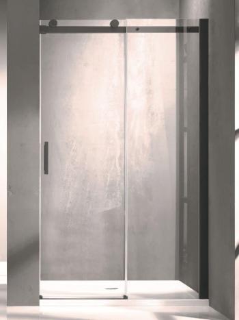 HOPA Sprchové dveře BELVER BLACK BARVA rámu Černá, Rozměr A 110 cm, Směr zavírání Univerzální Levé / Pravé, Výplň Čiré bezpečnostní sklo 8 mm BCBELV11BC