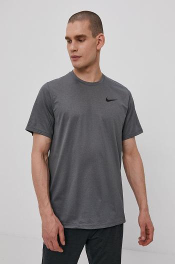 Tričko Nike pánské, šedá barva, hladké
