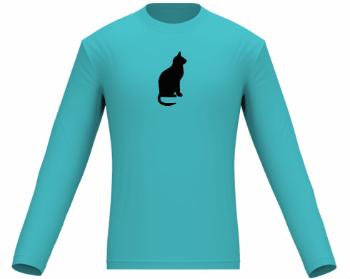 Pánské tričko dlouhý rukáv Kočka - Shean