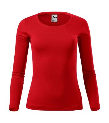 MALFINI Dámské tričko s dlouhým rukávem Fit-T Long Sleeve - Červená | L