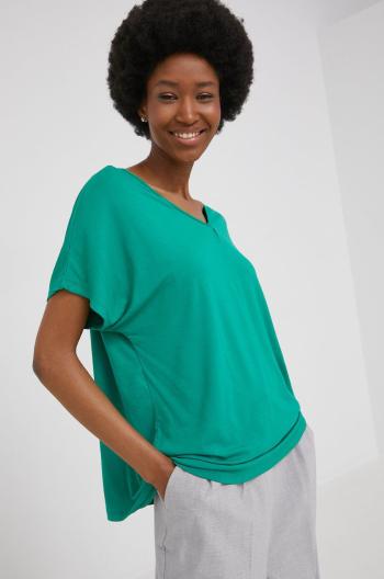 Tričko Answear Lab zelená barva