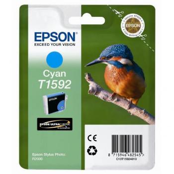 EPSON T1592 (C13T15924010) - originální cartridge, azurová, 17ml