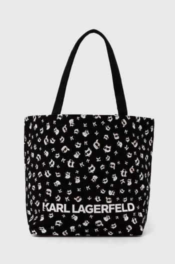 Oboustranná kabelka Karl Lagerfeld černá barva, 245W3851