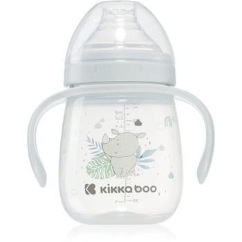 Kikkaboo Savanna Cup with Silicone Spout hrnek s držadly 6 m+ Blue 240 ml