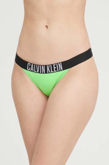 Plavkové kalhotky Calvin Klein zelená barva