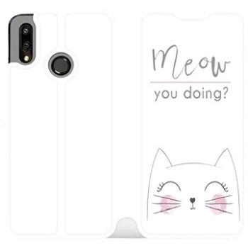 Flipové pouzdro na mobil Huawei P Smart 2019 - M098P Meow you doing? (5903226714087)