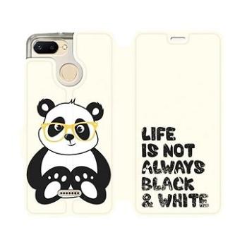 Flipové pouzdro na mobil Xiaomi Redmi 6 - M041S Panda - life is not always black and white (5903226362707)