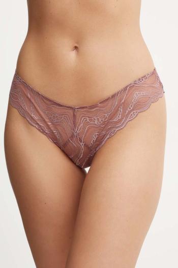 Kalhotky brazilky Calvin Klein Underwear růžová barva, 000QF7926E