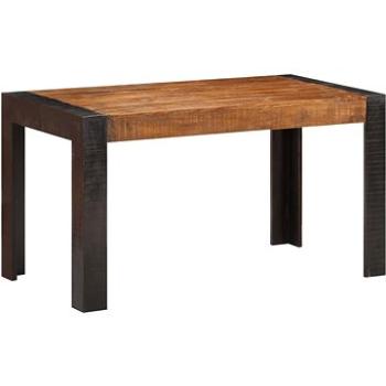 Jídelní stůl 140 × 70 × 76 cm masivní hrubé mangovníkové dřevo (289655)