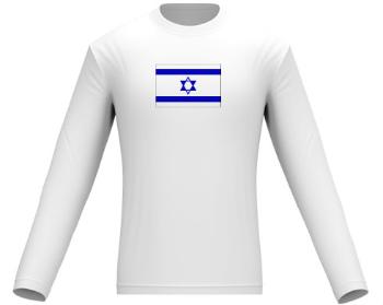 Pánské tričko dlouhý rukáv Izrael
