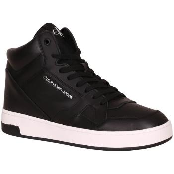 Calvin Klein BASKET CUPSOLE MID LTH-PU Dámské kotníkové tenisky, černá, velikost 39