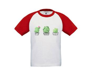 Dětské tričko baseball Kaktusy