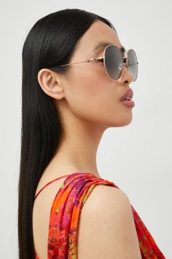Sluneční brýle Jimmy Choo dámské, zlatá barva