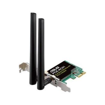 Asus PCE-AC51 Wireless 802.11ac Dual-band PCI-E card, 90IG02S0-BO0010