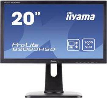 LED monitor Iiyama B2083HSD, 49.5 cm (19.5 palec),1600 x 900 Pixel 5 ms, TN LED VGA, DVI, na sluchátka (jack 3,5 mm)