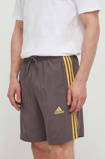 Kraťasy adidas pánské, šedá barva, IS1394