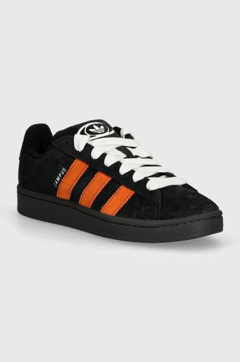 Semišové sneakers boty adidas Originals Campus 00s černá barva, IH8071