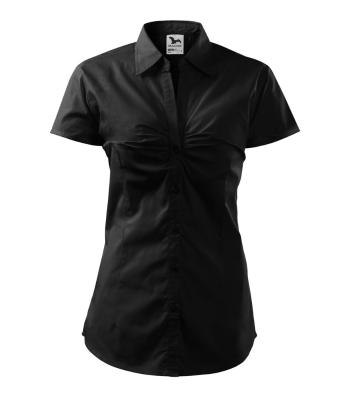 MALFINI Dámská košile s krátkým rukávem Chic - Černá | XL