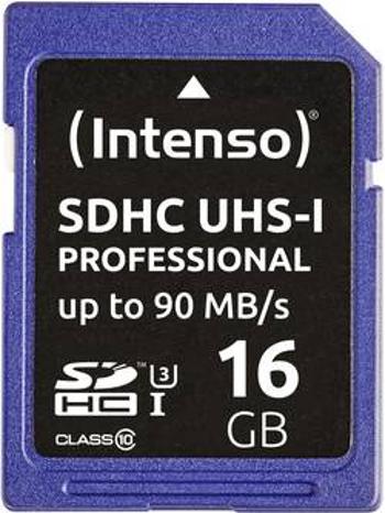 Karta SDHC, 16 GB, Intenso Professional 3431470, Class 10, UHS-I