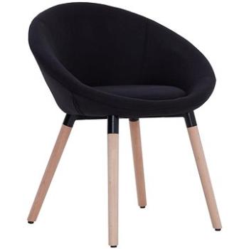 Jídelní židle černá textil (283435)