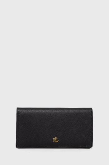 Peněženka Lauren Ralph Lauren dámská, černá barva