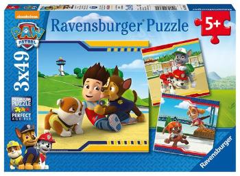 RAVENSBURGER Puzzle Tlapková patrola: Hrdinové 3x49 dílků