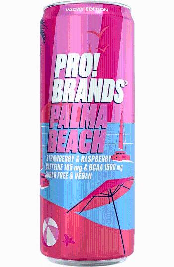 ProBrands BCAA Drink 330 ml jahoda - malina  (palma beach)